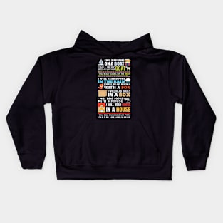 I Will Read Books On a Boat Reading for Readers Kids Hoodie